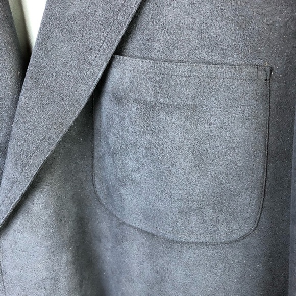 V Vintage Donmark Blue Suede Men’s Blazer - Picture 7 of 14